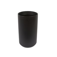 POTTERY CYLINDER 8X4.5" BLACK