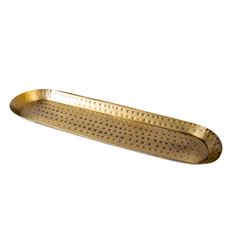 TRAY BRASS 15x4x1" GOLD