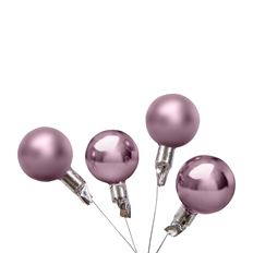 BALL GLASS 35MM ASSORTED PINK 72/PK