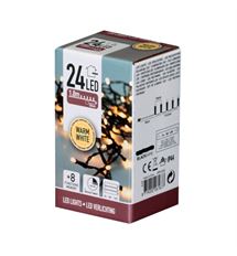 LIGHTS LED 24 BATTERY WARM WHT 5.5'