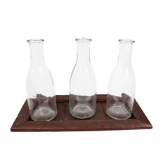 FLOWER VASE W/TRAY