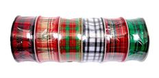 RIBBON TRENDS #9 HOLIDAY PLAID PK6