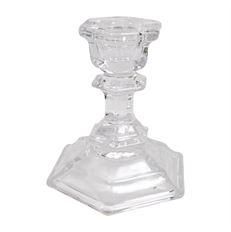 CANDLEHOLDER 9CM CLEAR