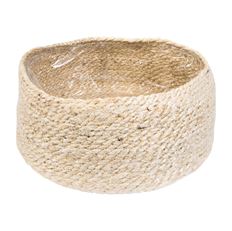 FLOWERPOT JUTE 23CM WHITE