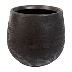CERAMIC POT 16.5X14CM BLUE