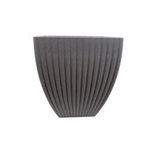 FLOWERPOT SQUARE 39X39X42CM GREY