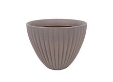 FLOWERPOT DIA 39CM LIGHT GREY