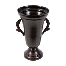 METAL CHALICE W/HANDLE 22X13CM BLK