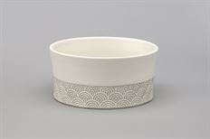 BOWL 3 3/8"H 7"D DOLOMITE TT GRAY