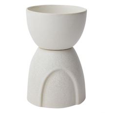 BOWL FOOTED ECHO 9.75X6.25" WHITE
