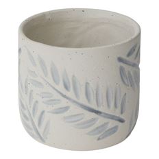 POT LEAF IMPRINT 4.75" GREEN