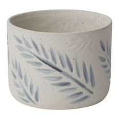 POT LEAF IMPRINT 7X5" GREEN