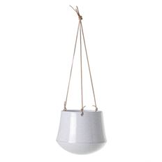 POT HANGING KENZIE 8.5X7" WHITE
