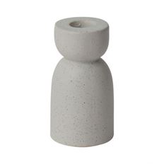 CANDLE HOLDER SABI 5" H  CREAM