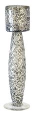 CANDLE HOLDER 13" GRAY  3" OPEN
