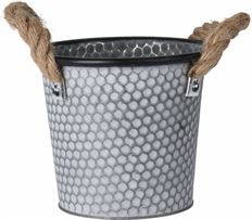 PLANTER ZINC EMBOSSED