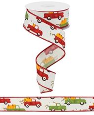 RIBBON PUMKIN TRUCKS 1.5" X 10YD