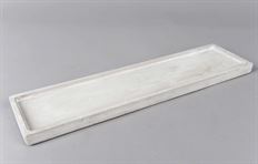 TRAY RECT 43X11X2CM GRAY