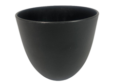 PLANTER ROUND 7" BLACK