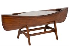 COFFEE TABLE CANOE 135X42CM NAT