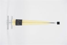 TAPER CANDLE VELVET X2 30CM BUTTER