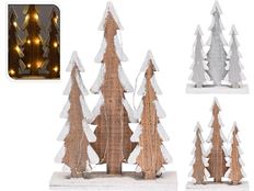 TREE W/LED 40CM 3PC SET