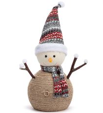 SNOWMAN ROPE KNIT HAT