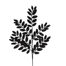 HONEY LOCUST SPRAY 22" BLACK GLIT