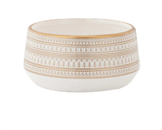 GARDEN DISH GOLD/WHITE