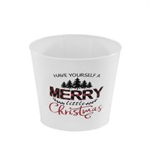 POTTERY 6.5" "MERRY CHRISTMAS"
