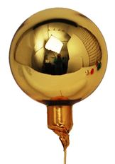 BALL GLASS 25MM SHINY GOLD 144/PK