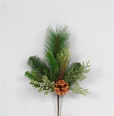 PINE SPRAY 15.5" W/CONE GREEN