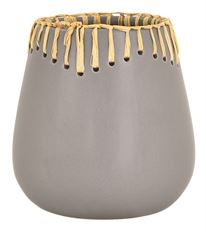 POTTERY 3.25" CRMC SOUTHWEST GRAY