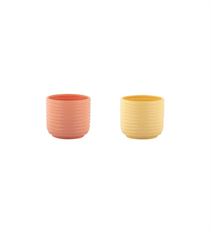 RIB CYLINDER CORAL/MUSTARD