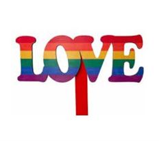 PICK RAINBOW LOVE 12"X20"