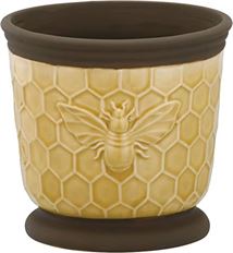 PLANTER BUMBLE BEE 4.75" YELLOW