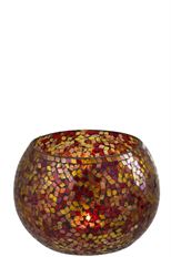 BUBBLE BOWL MOSAIC 18CM RED/YEL