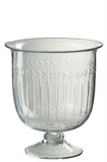 GLASS URN 25CM CLEAR