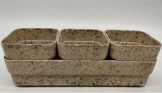 PLANTER BIO FIBER 2.95" BROWN