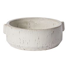 POTTERY BOWL 3.5X10" WHITE