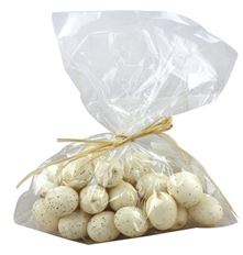 EGG 1" IVORY/BLACK 24/PK