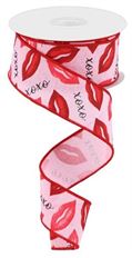 RIBBON LIPS ON PINK ROYAL 1.5"X10Y