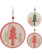 ORN WOOD 3D TREE 3.5" ASST NAT