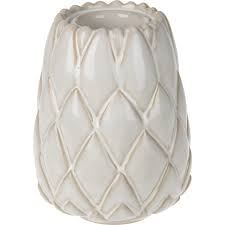 TEALIGHT ARTICHOKE 14CM WHT