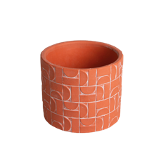 POTTERY METRIC 14CM CORAL
