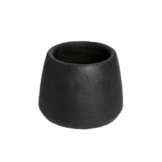 CERAMIC ORCHID POT D15 BLACK