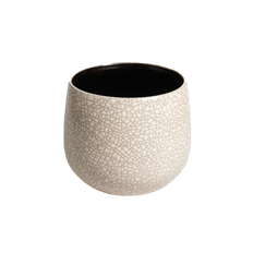 CERAMIC ORCHID POT D18 CREAM