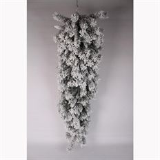 TEARDROP PINE FLOCKED  UNLIT