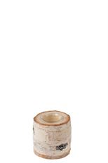 TEALIGHT HOLDER BIRCH 11CM