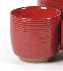 CERAMIC POT 13X12.5CM BRICK RED